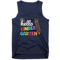 Hello Kindergarten Team Kinder Back To School Teacher Tank Top