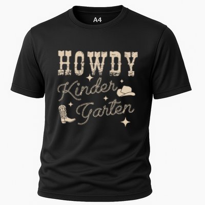 Howdy Kindergarten Teachers Parents Cowgirl Western Performance Shirt