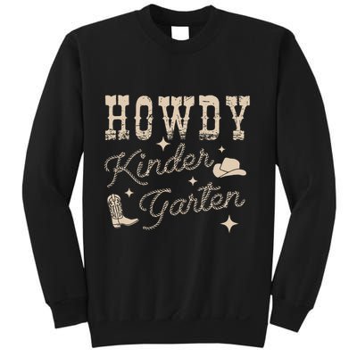 Howdy Kindergarten Teachers Parents Cowgirl Western Sweatshirt