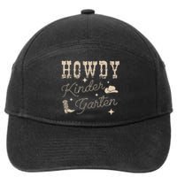 Howdy Kindergarten Teachers Parents Cowgirl Western 7-Panel Snapback Hat