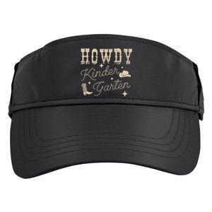 Howdy Kindergarten Teachers Parents Cowgirl Western Adult Drive Performance Visor