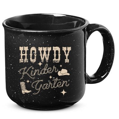 Howdy Kindergarten Teachers Parents Cowgirl Western 15oz Campfire Ceramic Mug