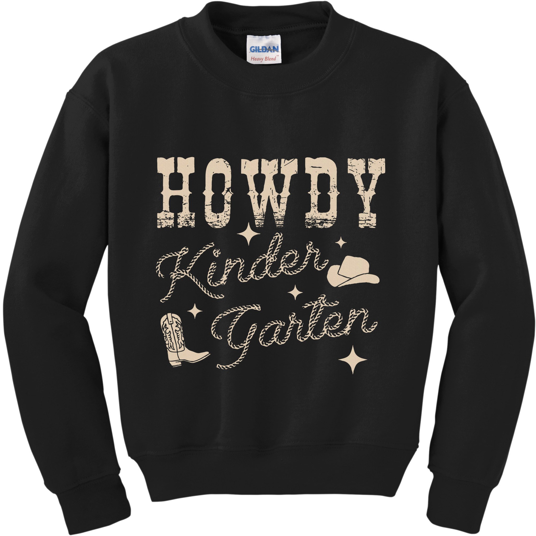 Howdy Kindergarten Teachers Parents Cowgirl Western Kids Sweatshirt