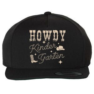 Howdy Kindergarten Teachers Parents Cowgirl Western Wool Snapback Cap