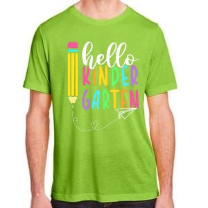 Hello Kindergarten Team Kinder Back To School Teacher Adult ChromaSoft Performance T-Shirt