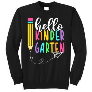 Hello Kindergarten Team Kinder Back To School Teacher Sweatshirt