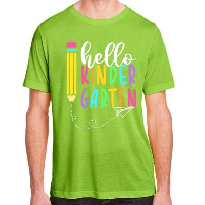 Hello Kindergarten Team Kinder Back To School Teacher Adult ChromaSoft Performance T-Shirt