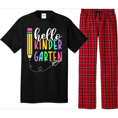 Hello Kindergarten Team Kinder Back To School Teacher Pajama Set