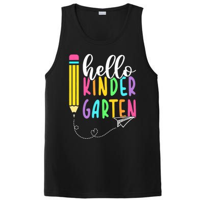 Hello Kindergarten Team Kinder Back To School Teacher PosiCharge Competitor Tank