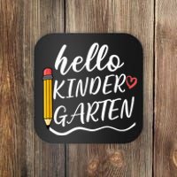 Hello Kindergarten Team Kinder Back To School Teacher Coaster