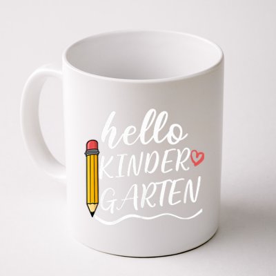 Hello Kindergarten Team Kinder Back To School Teacher Coffee Mug