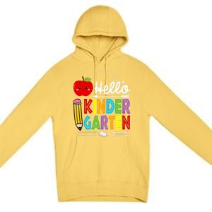 Hello Kindergarten Team Kinder Back To School Teacher Premium Pullover Hoodie