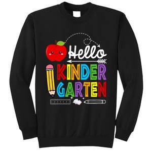 Hello Kindergarten Team Kinder Back To School Teacher Sweatshirt