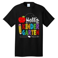 Hello Kindergarten Team Kinder Back To School Teacher Tall T-Shirt