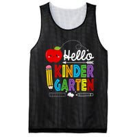 Hello Kindergarten Team Kinder Back To School Teacher Mesh Reversible Basketball Jersey Tank