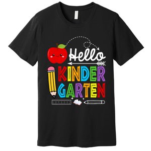 Hello Kindergarten Team Kinder Back To School Teacher Premium T-Shirt