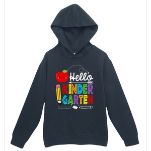 Hello Kindergarten Team Kinder Back To School Teacher Urban Pullover Hoodie