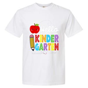 Hello Kindergarten Team Kinder Back To School Teacher Garment-Dyed Heavyweight T-Shirt