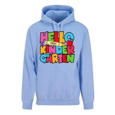 Hello Kindergarten Team Kinder Back To School Teacher Unisex Surf Hoodie