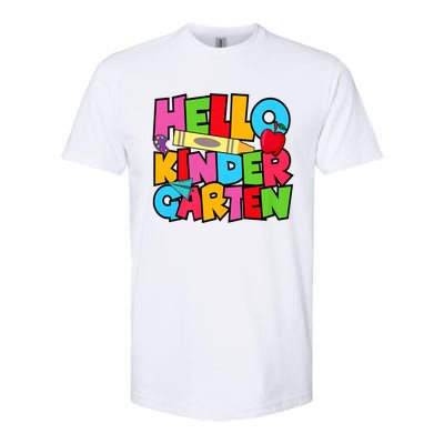 Hello Kindergarten Team Kinder Back To School Teacher Softstyle CVC T-Shirt