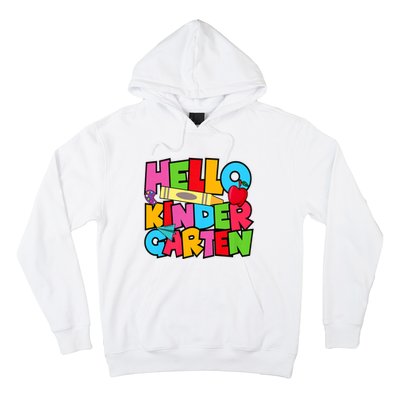 Hello Kindergarten Team Kinder Back To School Teacher Hoodie