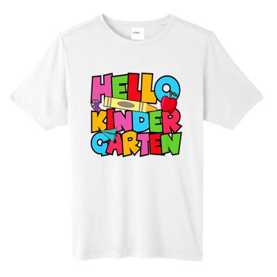 Hello Kindergarten Team Kinder Back To School Teacher Tall Fusion ChromaSoft Performance T-Shirt