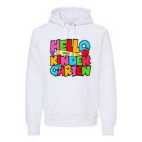 Hello Kindergarten Team Kinder Back To School Teacher Premium Hoodie