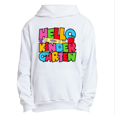 Hello Kindergarten Team Kinder Back To School Teacher Urban Pullover Hoodie