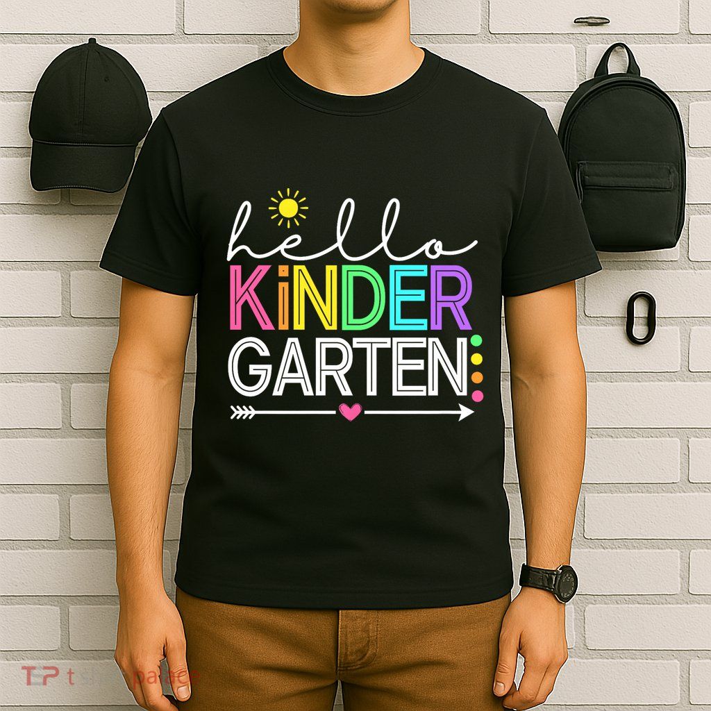 Hello Kindergarten Team Kinder Back To School Teacher T-Shirt