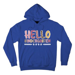 Hello Kindergarten Teacher Kindergarten Teaching Cool Gift Hoodie