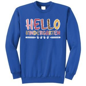 Hello Kindergarten Teacher Kindergarten Teaching Cool Gift Sweatshirt