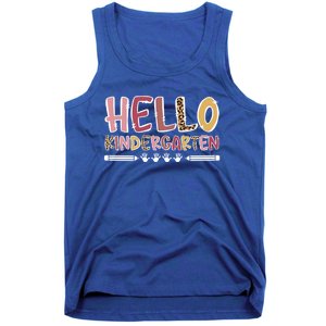 Hello Kindergarten Teacher Kindergarten Teaching Cool Gift Tank Top