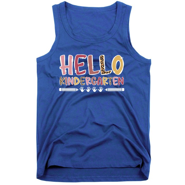 Hello Kindergarten Teacher Kindergarten Teaching Cool Gift Tank Top