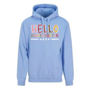 Hello Kindergarten Teacher Kindergarten Teaching Cool Gift Unisex Surf Hoodie