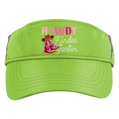 Howdy Kindergarten Teacher Rodeo Country Western Cowgirl Adult Drive Performance Visor