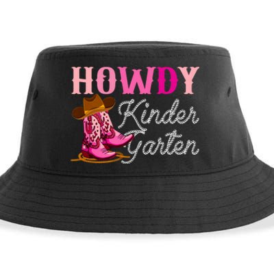 Howdy Kindergarten Teacher Rodeo Country Western Cowgirl Sustainable Bucket Hat