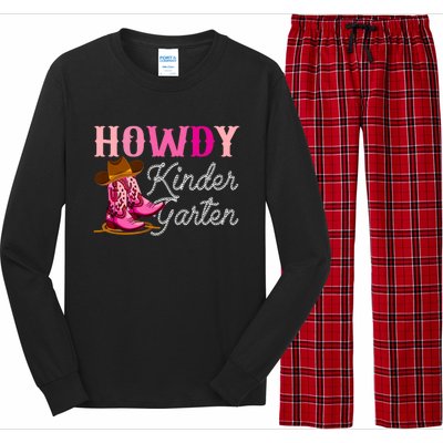 Howdy Kindergarten Teacher Rodeo Country Western Cowgirl Long Sleeve Pajama Set