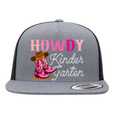 Howdy Kindergarten Teacher Rodeo Country Western Cowgirl Flat Bill Trucker Hat