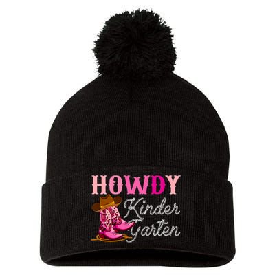 Howdy Kindergarten Teacher Rodeo Country Western Cowgirl Pom Pom 12in Knit Beanie