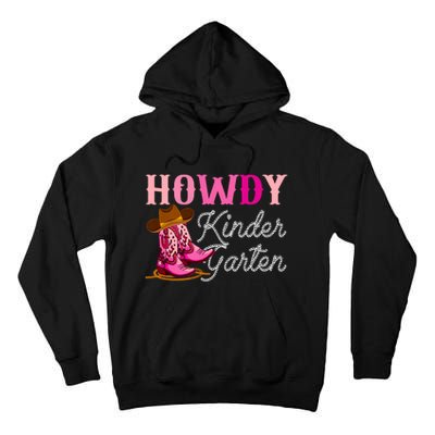 Howdy Kindergarten Teacher Rodeo Country Western Cowgirl Tall Hoodie