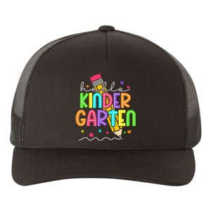 Hello Kindergarten Team Kinder Back To School Teacher Yupoong Adult 5-Panel Trucker Hat