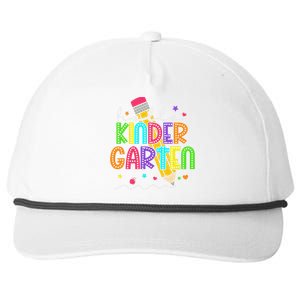 Hello Kindergarten Team Kinder Back To School Teacher Snapback Five-Panel Rope Hat