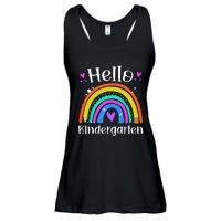 Hello Kindergarten Teacher Rainbow Kinder Back To School Ladies Essential Flowy Tank