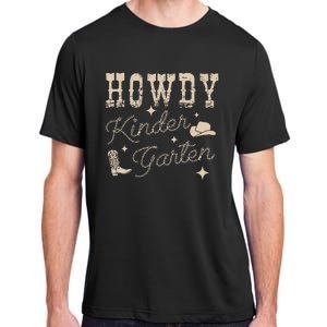 Howdy Kindergarten Teachers Parents Cowgirl Western Adult ChromaSoft Performance T-Shirt