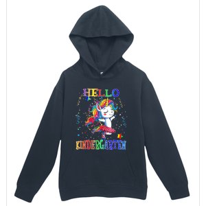 Hello Kindergarten Unicorn Back To School Funny Girl Urban Pullover Hoodie