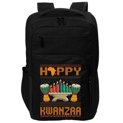 Happy Kwanzaa Ugly Christmas Black Christmas African Funny Gift Impact Tech Backpack