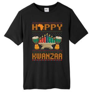 Happy Kwanzaa Ugly Christmas Black Christmas African Funny Gift Tall Fusion ChromaSoft Performance T-Shirt