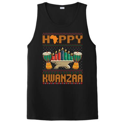 Happy Kwanzaa Ugly Christmas Black Christmas African Funny Gift PosiCharge Competitor Tank