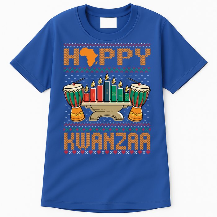 Happy Kwanzaa Ugly Christmas Black Christmas African Funny Gift Tall T-Shirt