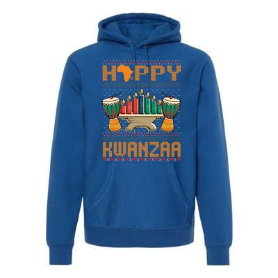 Happy Kwanzaa Ugly Christmas Black Christmas African Funny Gift Premium Hoodie